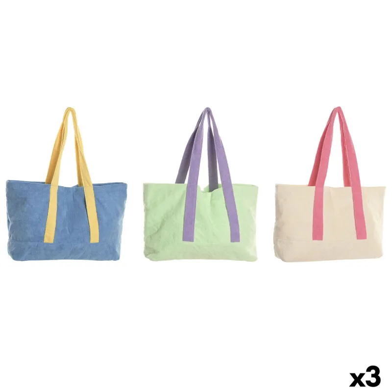 Naiste Kotid Home ESPRIT Sinine Valge Roheline 67 X 14 X 36 CM (3 Ühikut)